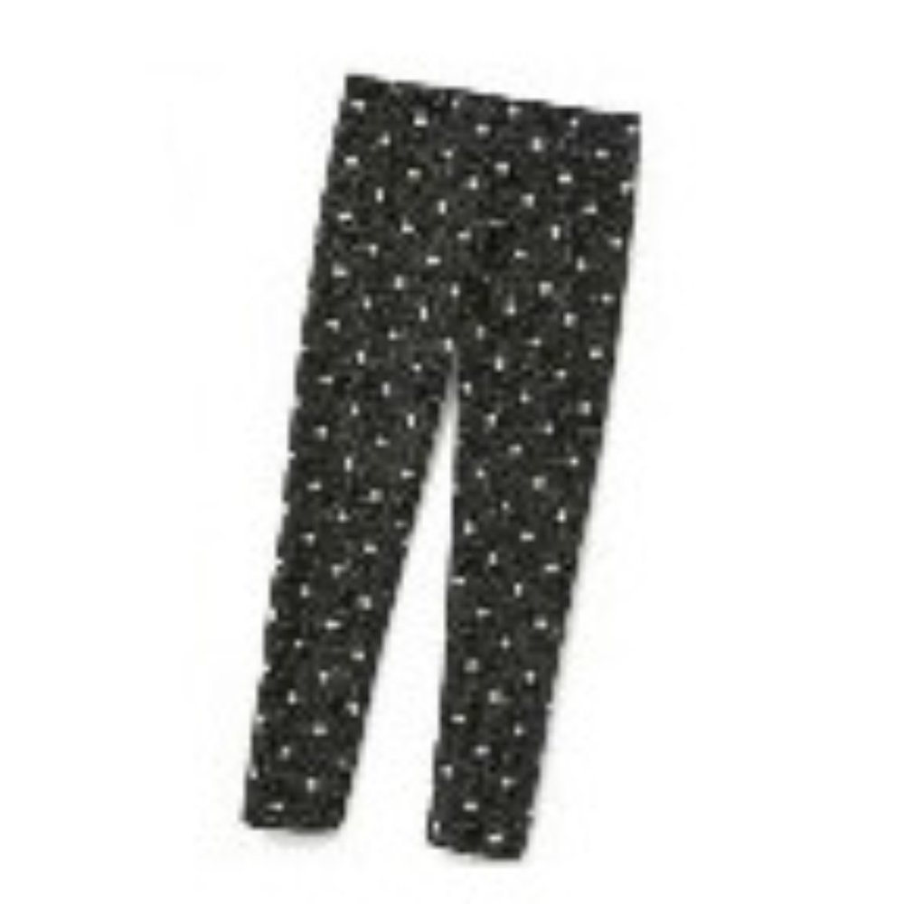 Girls Printed Leggings size L large dots 2 pairs available Old Navy